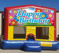CPU - Happy Birthday Flowers Colorful Funhouse 15ft x 15ft CPU - Happy Birthday Flowers Colorful Funhouse 15ft x 15ft